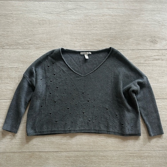 Cotton by autumn Cashmere woman’s cropped sweater size small - Picture 3 of 10